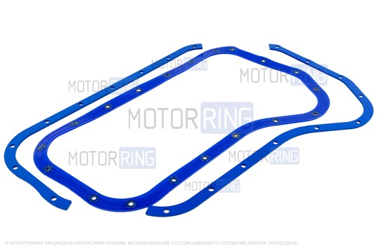 Прижимные пластины масляного поддона (картера) MR 3мм с силиконовой прокладкой для ВАЗ 2101-2107, Лада 4х4, Нива Легенд, Нива Тревел, Шевроле Нива