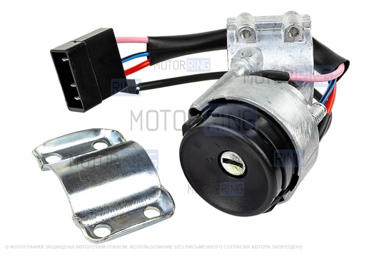 Замок зажигания старого образца с личинками и выкидным ключом в стиле Пежо без чипа (пустой) для Лада Калина, Гранта, Нива Тревел, Шевроле Нива