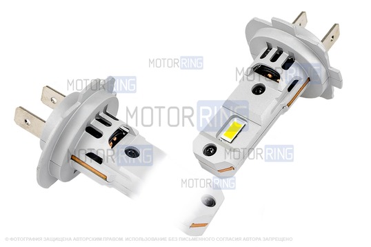 Светодиодные лампы GMX 34W 8000lux с цоколем H7 для Лада Калина, Калина 2, Приора, Веста, Иксрей, Шевроле Нива_1