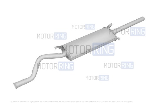 Глушитель стандартный для ВАЗ 21099_1
