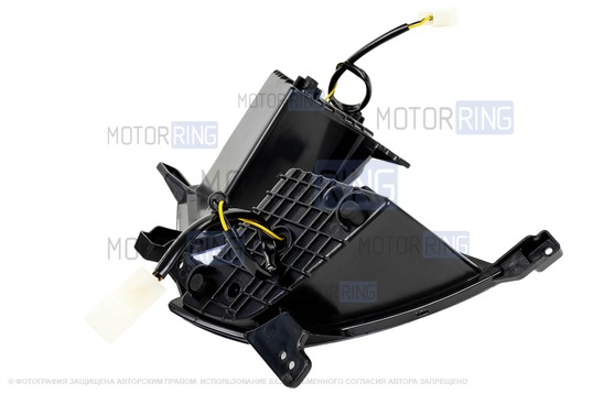 Светодиодные ПТФ серии Эконом (5 линз, 15w, 2200lux) в рестайлинговый бампер для Лада Приора SE, Приора 2