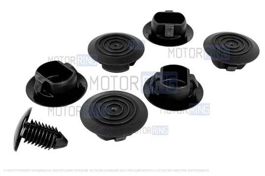 Обивка капота (фольга) с крепежом для Лада Ларгус FL