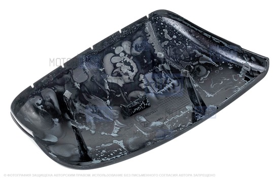 Накладка левого зеркала образца 21704 в цвете Сочи (360) под повторитель поворотника для Лада Приора