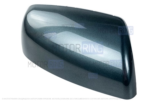 Накладка правого зеркала образца 21704 в цвете Сочи (360) под повторитель поворотника для Лада Приора_1