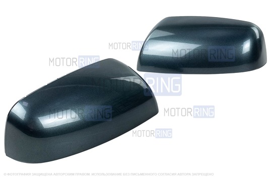 Накладки зеркал образца 21704 в цвете Сочи (360) под повторители поворотников для Лада Приора