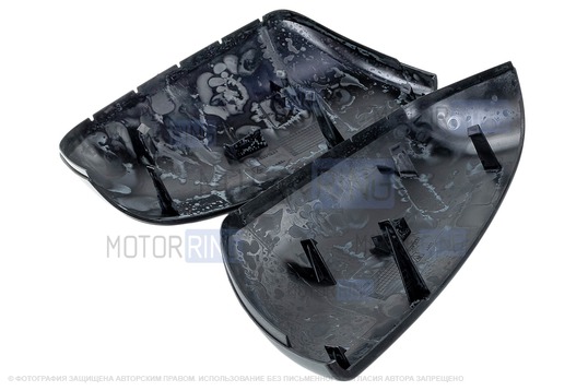 Накладки зеркал образца 21704 в цвете Сочи (360) под повторители поворотников для Лада Приора