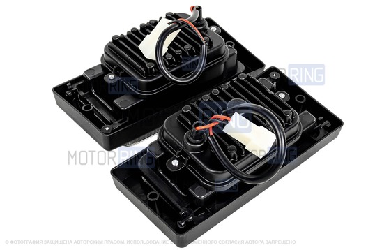 Светодиодные ПТФ Эконом (4 линзы, 20W, 1200lux) для ВАЗ 2110-2112, 2113-2115, Шевроле Нива до рестайлинга 2009 года