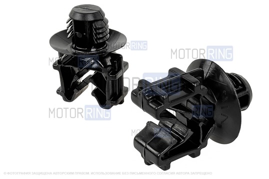 Скобы двухместные (2шт) крепления топливных трубок, трубопровода сцепления и кондиционера для Лада Веста, Икс Рей, Ларгус FL_1