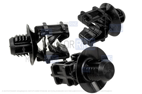 Скобы двухместные (3шт) крепления трубопровода сцепления и кондиционера для Лада Икс Рей_1