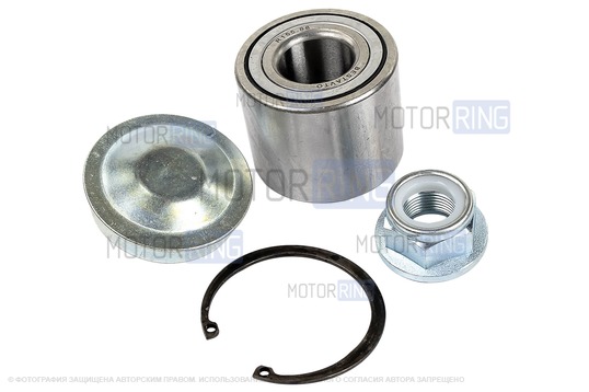 Подшипник задней ступицы (установочный комплект) BESTAUTO для Лада Веста, Икс Рей, Renault Logan 2, Sandero 2