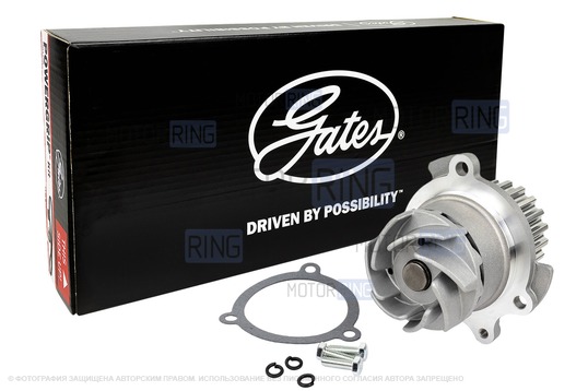 Комплект для замены ремня ГРМ Gates с помпой Luzar для 8-клапанных Лада Калина, Калина 2, Гранта, Гранта FL, Приора, Ларгус, Ларгус FL, Веста NG, Датсун