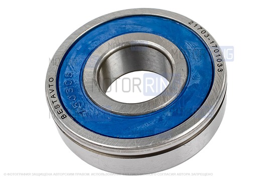 Подшипник первичного и вторичного вала задней опоры коленвала BESTAUTO для ВАЗ 2108-21099, 2110-2112, 2113-2115, Лада Калина, Приора, Гранта