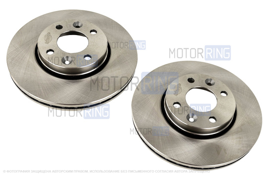 Вентилируемые передние тормозные диски BYSUN PARTS R15 без насечек и перфорации для Лада Веста, Икс Рей, Ларгус, Renault Logan, Sandero, Megane, Clio, Nissan Micra, Note, Tiida_1