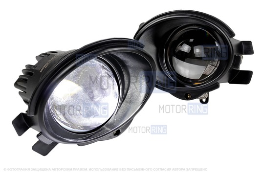 Диодные ПТФ Sal-Man 60W 12000lux (ближний, дальний) для БМВ 3, 5_1