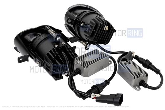 Диодные ПТФ Sal-Man 60W 12000lux (ближний, дальний) для БМВ 3, 5