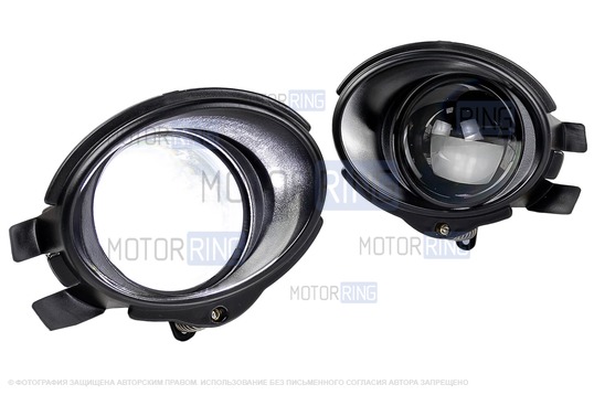 Диодные ПТФ Sal-Man 60W 13000lux для БМВ 3, 5_1