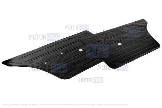 Обивка дверей образца 2105 из экокожи на пластиковой основе с накладками (батонами) для ВАЗ 2101-2107
