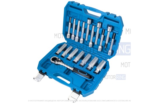 Набор инструмента AV steel для разбора стоек с проходной трещоткой (18 предметов)_1