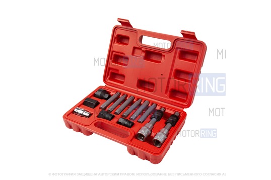 Набор инструмента AV steel для снятия и установки шкивов генераторов (13 предметов)_1