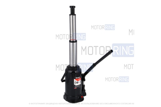 Домкрат гидравлический двухштоковый бутылочный 10 тонн 225-574мм Ермак_1