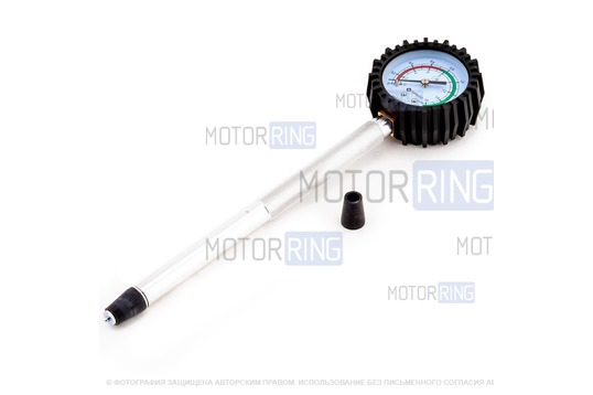 Компрессометр прижимной удлиненный ТОП АВТО для бензиновых двигателей_1