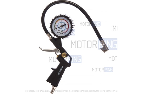 Пистолет для накачки шин с манометром ТОП АВТО_1