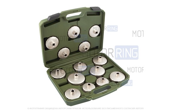 Набор съемников автомобильных фильтров (Чашка) 14 пр. Дело Техники 800140_1