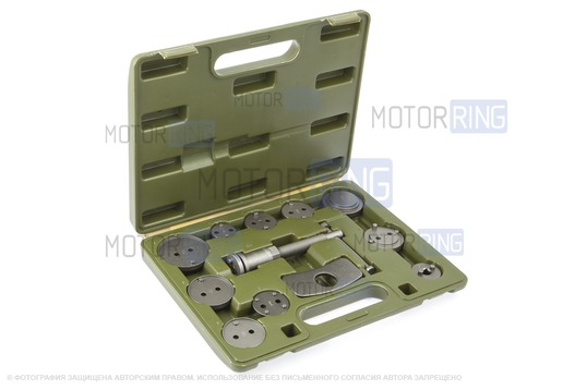 Набор для утапливания поршней тормозного цилиндра 12 предметов Дело Техники (820012)_1