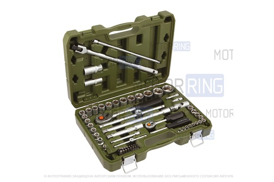 Набор инструмента Дело Техники 1/2, 1/4 - 62 предмета_1