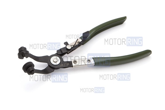 Клещи для хомутов топливных, масляных, водяных шлангов Дело Техники с загнутыми губками (821003)_1