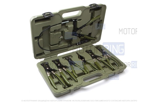 Набор клещей для работы со шлангами Дело Техники 7 предметов (821970)_1