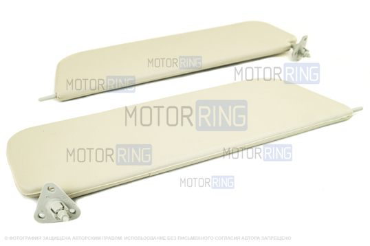 Cолнцезащитные козырьки с зеркалом и комплектом саморезов для ВАЗ 2101-2107