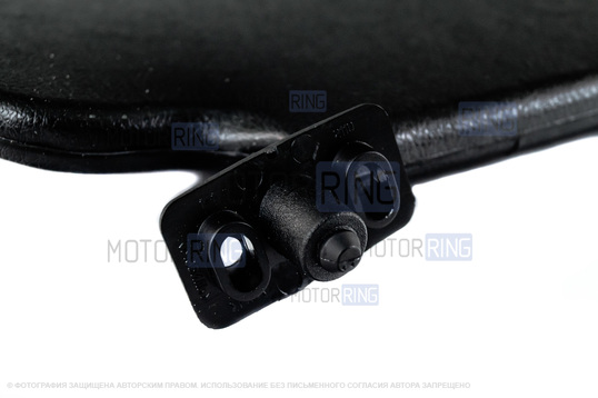 Черные солнцезащитные козырьки с зеркалом, крючками и комплектом саморезов для ВАЗ 2108-21099, 2113-2115