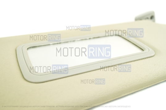 Солнцезащитные козырьки с зеркалом, крючками и комплектом саморезов для ВАЗ 2108-21099, 2113-2115