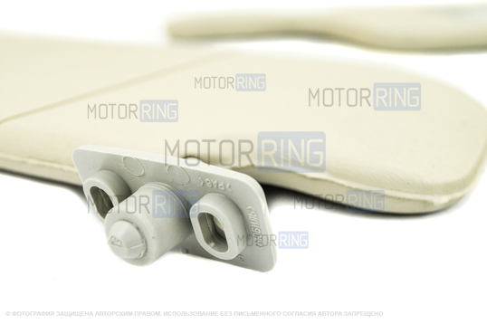 Солнцезащитные козырьки с зеркалом, крючками и комплектом саморезов для ВАЗ 2108-21099, 2113-2115