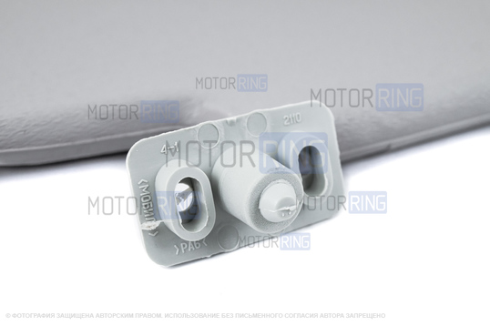 Солнцезащитные козырьки с зеркалом, крючками и комплектом саморезов для ВАЗ 2110-2112