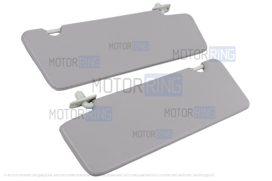 Противосолнечные козырьки с зеркалом и комплектом саморезов для Лада Приора