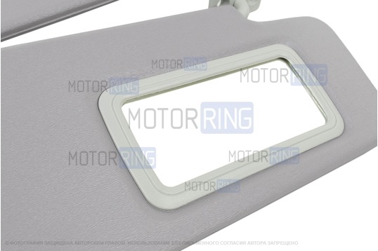 Противосолнечные козырьки с зеркалом и комплектом саморезов для Лада Приора