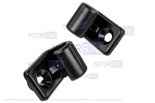 Солнцезащитные черные козырьки с зеркалом, крючками и комплектом саморезов для Шевроле Нива, Лада Нива Тревел