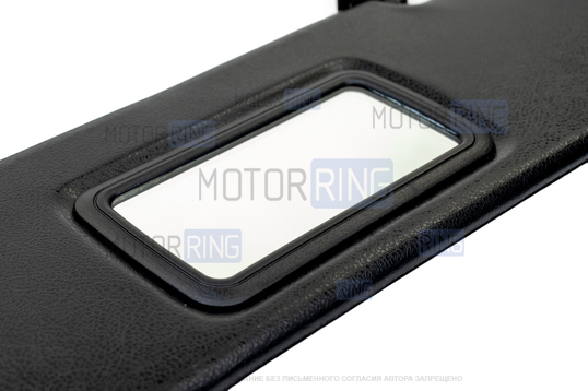 Солнцезащитные черные козырьки с зеркалом, крючками и комплектом саморезов для Шевроле Нива, Лада Нива Тревел