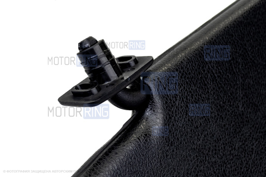 Солнцезащитные черные козырьки с зеркалом, крючками и комплектом саморезов для Шевроле Нива, Лада Нива Тревел