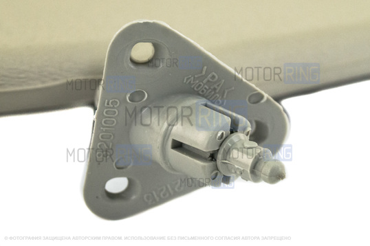 Cолнцезащитные козырьки с зеркалом, центральным кронштейном и комплектом саморезов для Лада 4х4 (Нива) 1993-2019 г.в.