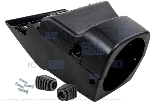 Кожух рулевой колонки с винтами и пыльниками подрулевых переключателей под руль от Калины, Приоры для ВАЗ 2110-2112 с европанелью_1