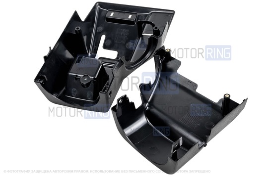 Кожух рулевой колонки с винтами и пыльниками подрулевых переключателей под руль от Калины, Приоры для ВАЗ 2110-2112 с европанелью