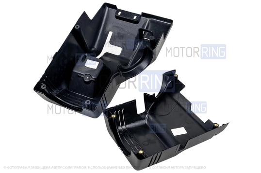 Кожух рулевой колонки нового образца с винтами и пыльниками подрулевых переключателей под старую панель для ВАЗ 2110-2112