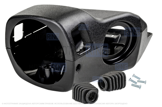 Кожух рулевой колонки с винтами и пыльниками подрулевых переключателей под европанель для ВАЗ 2110-2112_1