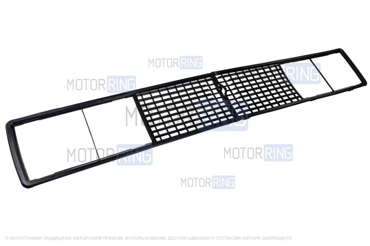 Решетка радиатора черная (неокрашенная) c комплектом облицовок фар для ВАЗ 2106