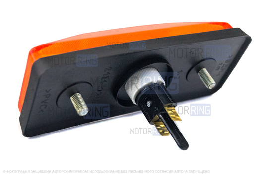 Оранжевые боковые указатели поворота с лампами и защитными колпачками проводки для ВАЗ 2106, Лада 4х4, Нива Легенд