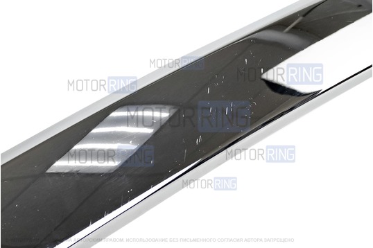 ДефектING! Хромированный левый нижний молдинг переднего бампера для Лада Веста, Веста SW (царапины на поверхности)