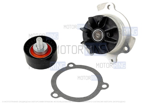 ДефектING! Ремкоплект ГРМ с опорным роликом (натяжной отсутствует) помпой Gates для 16-клапанных Лада Приора, Калина, Гранта, Гранта FL, Ларгус, Ларгус FL, Веста, Икс Рей, Датсун